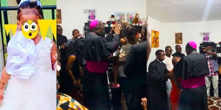 L&rsquo;ARCHEVÊQUE DE YAOUNDÉ ET DES HOMMES DE DIEU SE SONT RENDUS AU DOMICILE DES PARENTS DE LA PETITE NAWAL POUR UN RITUEL DE PURIFICATION