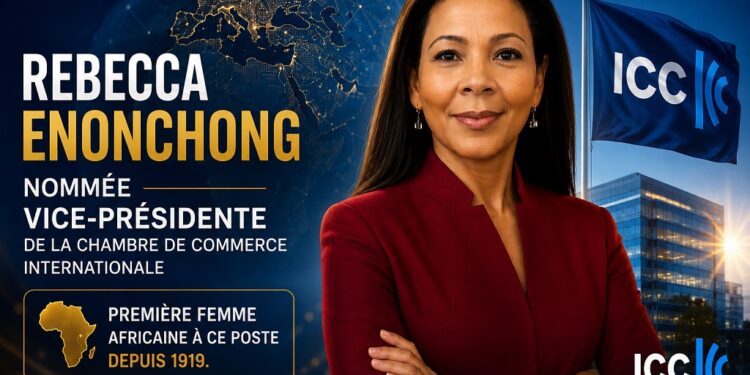 REBECCA ENONCHONG NOMMÉE VICE-PRÉSIDENTE DE LA CHAMBRE DE COMMERCE INTERNATIONALE