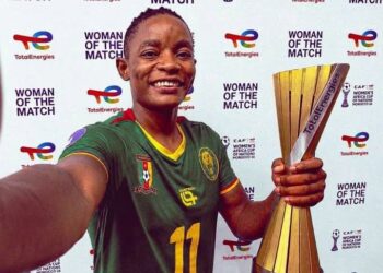 MARIE-GISÈLE NGAH MANGA, MEILLEURE JOUEUSE DE LA FINALE APRÈS SON DOUBLÉ ET CO-MEILLEURE BUTEUSE DE LA CAN 2026 AVEC 5 BUTS